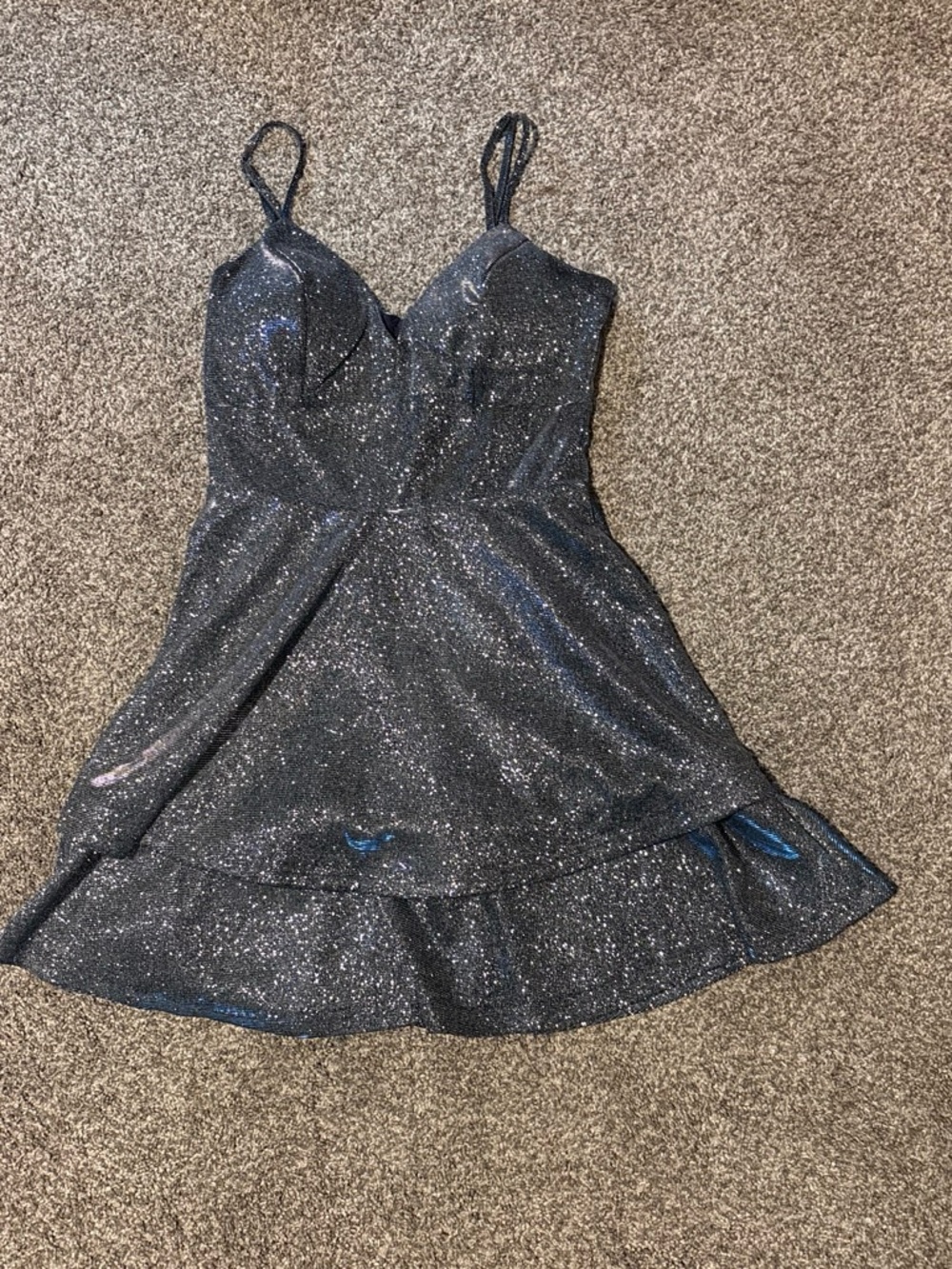 Windsor Blue Sparkle Mini Dress